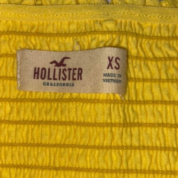 Bright yellow tube top from hollister - Picture 3 of 3
